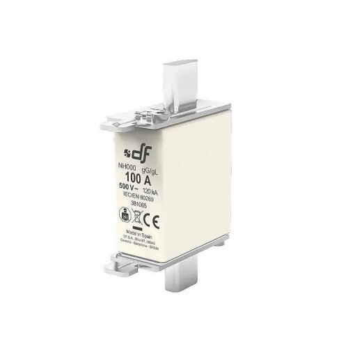 Fusible de cuchilla NH000 GG 6-100A 500V 120 kA Aparelec - 1