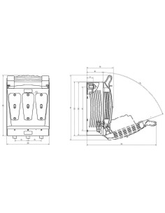 Interruptor seccionador bajo carga para fusibles NH1 3 Polos 400A - 3 2