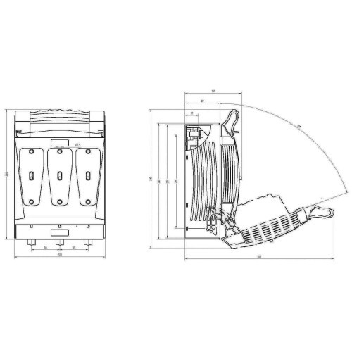 Seccionador bajo carga para fusibles NH2 3 Polos 250A - 5