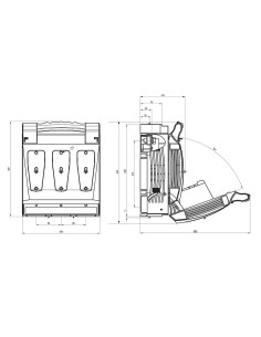 Seccionador bajo carga para fusibles NH3 3 Polos 630A - 1 2