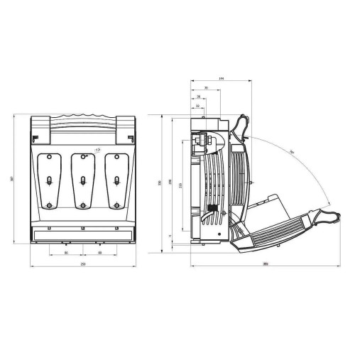 Seccionador bajo carga para fusibles NH3 3 Polos 630A - 6