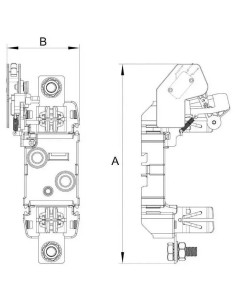 Bases Portafusibles NH2 1 Polo 400A 690/800V conexión tornillo - 5 2