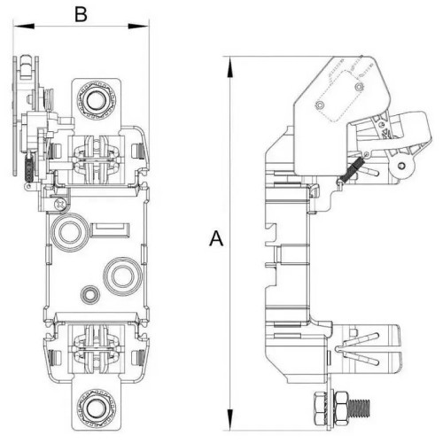 Bases Portafusibles NH2 1 Polo 400A 690/800V conexión tornillo - 6