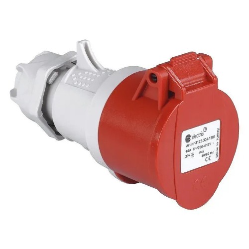 Base aérea de 3P+N+T 16A IP44 de 380/415V - 2