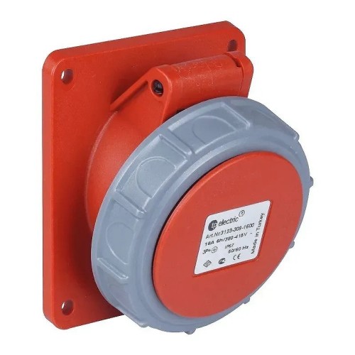 Base cuadro inclinada 3P+T 32A IP67 380/415V - 2