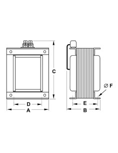 Transformadores monofásicos de potencia TR22 1,3-31,5VA 230V - 3 2