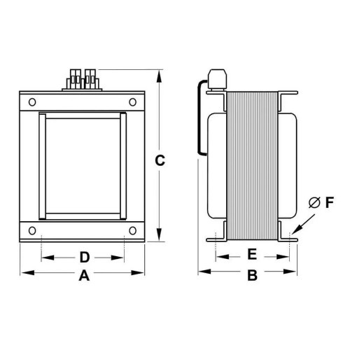 Transformadores monofásicos de potencia TR22 1,3-31,5VA 230V IP23 - 4