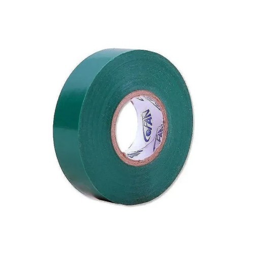 Cinta aislante adhesiva PVC verde 0,15x19MM 20 metros - 1