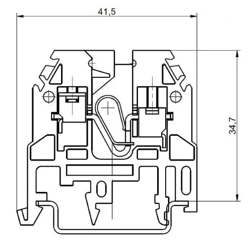 Bornas de conexión por tornillos azul de 2,5mm2 - 2