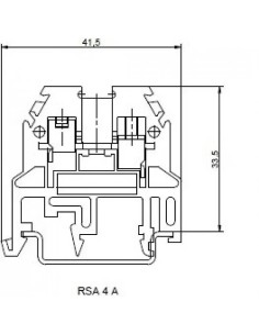 Bornas de conexión por tornillos azul de 4mm2 - 1 2