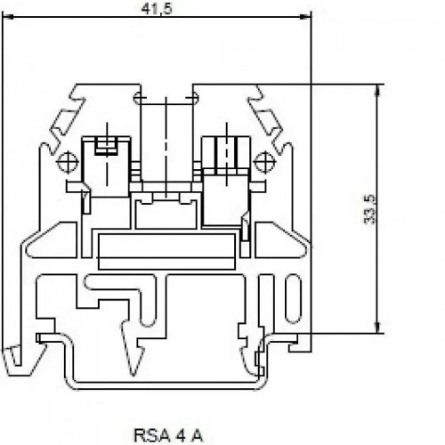 Bornas de conexión por tornillos azul de 4mm2 - 3