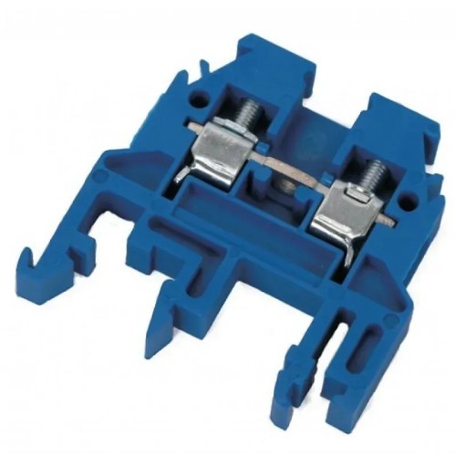 Bornas de conexión por tornillos azul de 4mm2 - 1 Bornas de conexión por tornillos azul de 4mm2 - 1