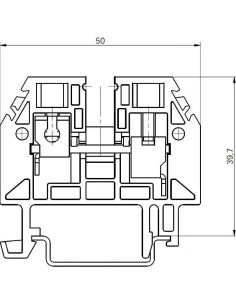 Bornas de conexión por tornillos azul de 6mm2 - 1 2