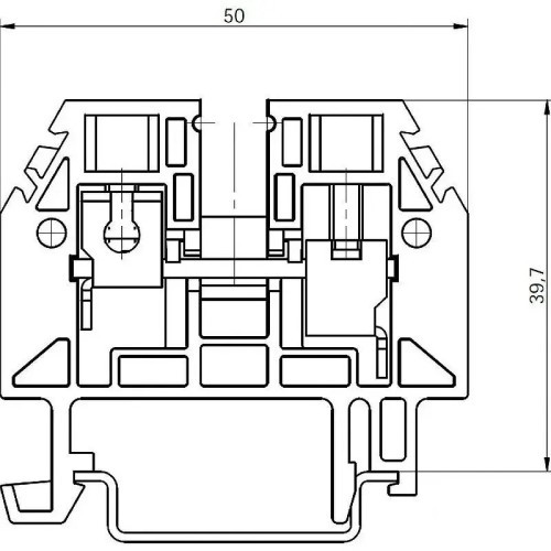 Bornas de conexión por tornillos azul de 6mm2 - 4 Bornas de conexión por tornillos azul de 6mm2 - 4