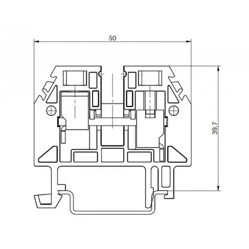 Bornas de conexión por tornillos azul de 10mm2 - 8 Bornas de conexión por tornillos azul de 10mm2 - 8