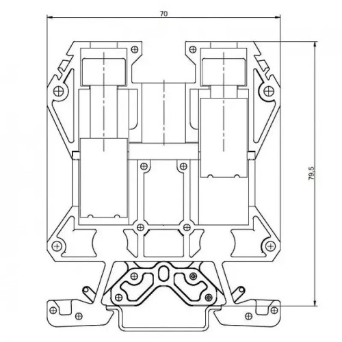 Bornas de conexión por tornillos azul de 70mm2 - 5