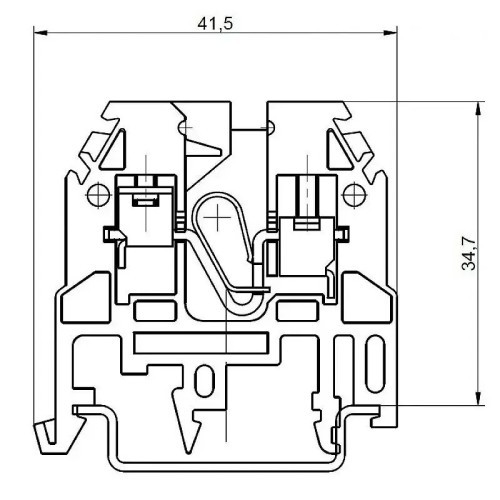 Bornas de conexión por tornillos azul de 2,5mm2 - 2