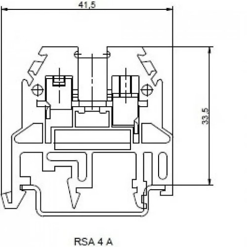 Bornas de conexión por tornillos azul de 4mm2 - 3
