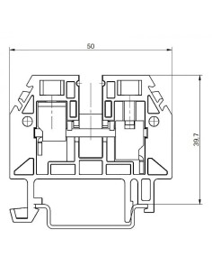 Bornas de conexión por tornillos gris de 10mm2 - 9 2