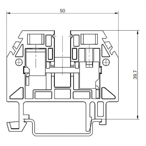 Bornas de conexión por tornillos gris de 10mm2 - 2