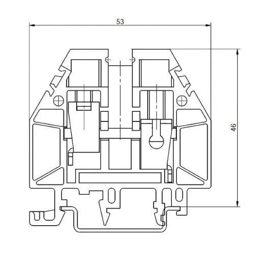 Bornas de conexión por tornillos gris de 16mm2 - 2