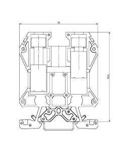 Bornas de conexión por tornillos gris de 70mm2 - 1 2