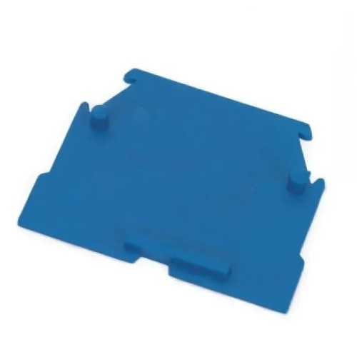 Tapa lateral azul para bornas de paso 2,5mm2 - 3