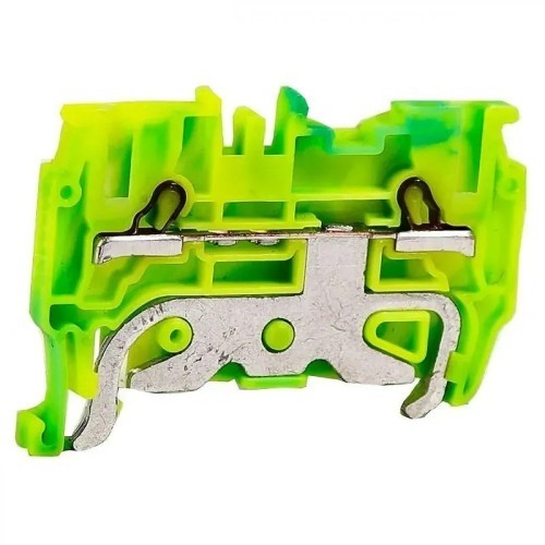 Bornes de conexión por resorte amarillo/verde de 1,5mm2 - 1 Bornes de conexión por resorte amarillo/verde de 1,5mm2 - 1