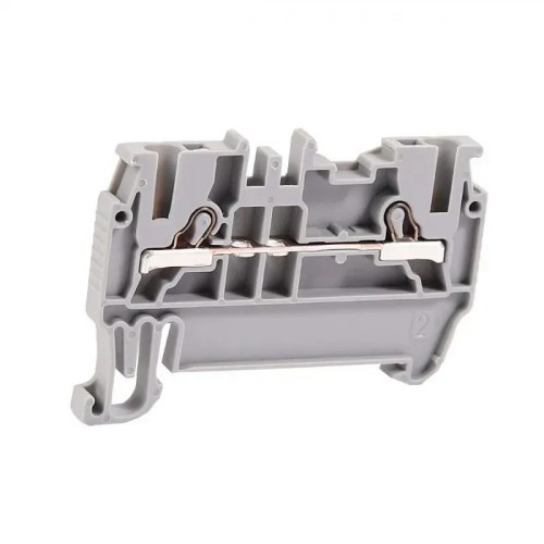 Bornes de conexión por resorte gris de 1,5mm2 - 4 Bornes de conexión por resorte gris de 1,5mm2 - 4