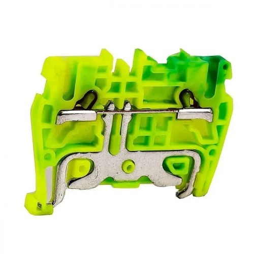 Bornes de conexión por resorte amarillo/verde de 2,5mm2 - 1