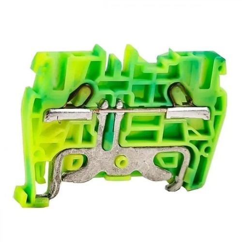 Bornes de conexión por resorte amarillo/verde de 4mm2 - 6