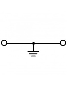 Bornes de conexión por resorte amarillo/verde de 6mm2 - 1 2