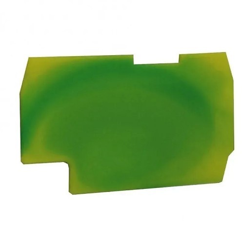 Tapa de cierre amarillo/verde para bornes por resorte de 1,5mm2 - 1