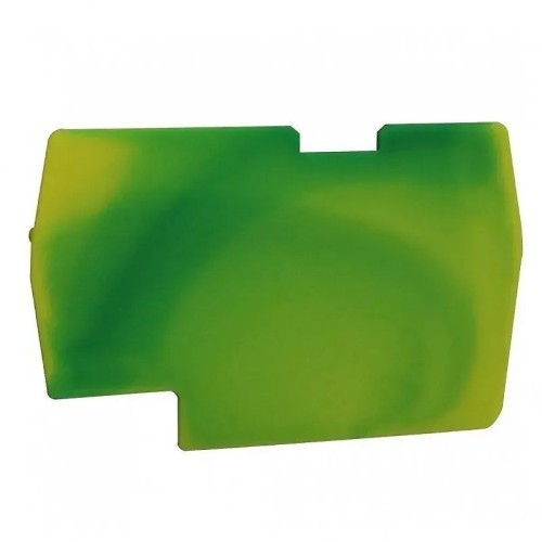 Tapa de cierre amarillo/verde para bornes por resorte de 6mm2 - 1