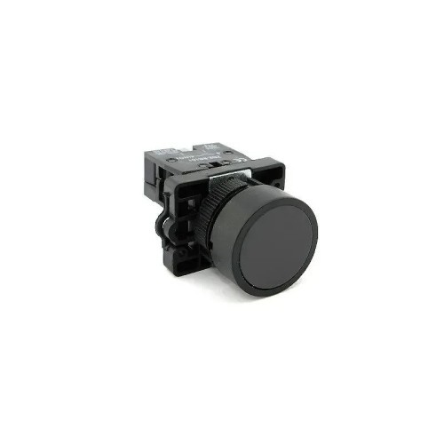 Pulsador negro rasante con retorno 1 NA IP20 Ø22mm - 1 Pulsador negro rasante con retorno 1 NA IP20 Ø22mm - 1