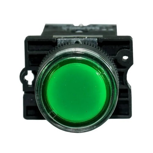 Pulsador luminoso verde 1 NA 230V Ø22mm - 2
