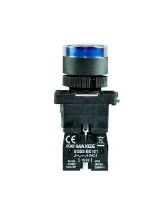 Pulsador luminoso azul 1 NA 230V Ø22mm - 1 2