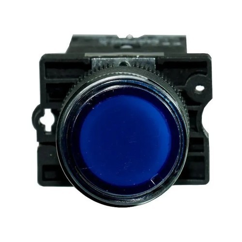 Pulsador luminoso azul 1 NA 230V Ø22mm - 1