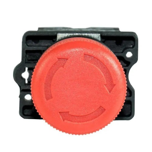 Pulsador rojo paro de emergencia 1NC Ø30mm - 3