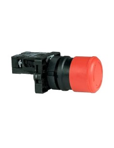 Pulsador rojo paro de emergencia 1NC Ø40mm - 1 2