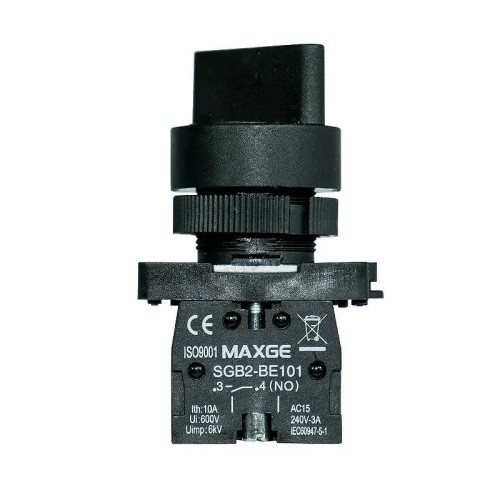 Selector plástico de maneta 3 posiciones con retorno de izquierda al centro - 3