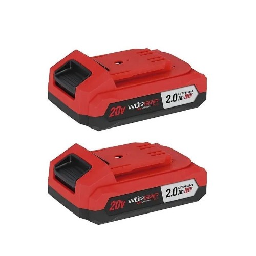 Taladro percutor WORGRIP 20V 2 baterías 2.0AH - 3