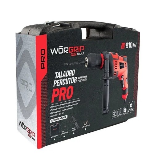 Taladro percutor WORGRIP PRO 810W - 13