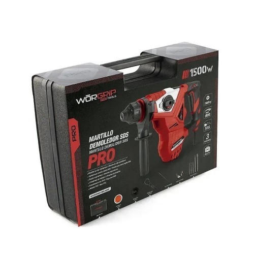 Martillo demoledor WORGRIP SDS 1500W - 3