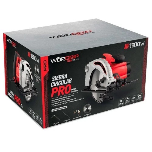 Sierra circular 185MM 1300W WORGRIP PRO - 5