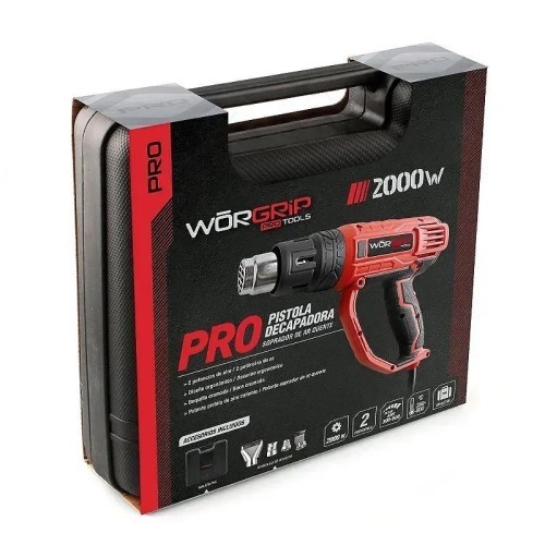 Pistola decapadora 2000W WORGRIP PRO - 7 Pistola decapadora 2000W WORGRIP PRO - 7
