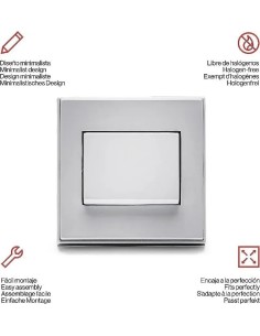 Conmutador blanco de superficie 10A 250V Famatel 5002-B - 1 2