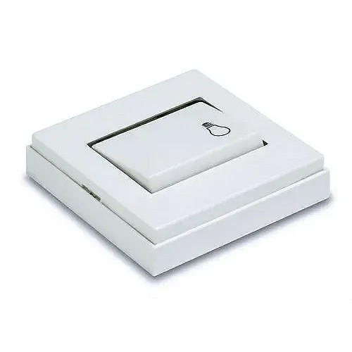 Pulsador luminoso blanco de superficie 16A 250V Famatel 5011-B - 1