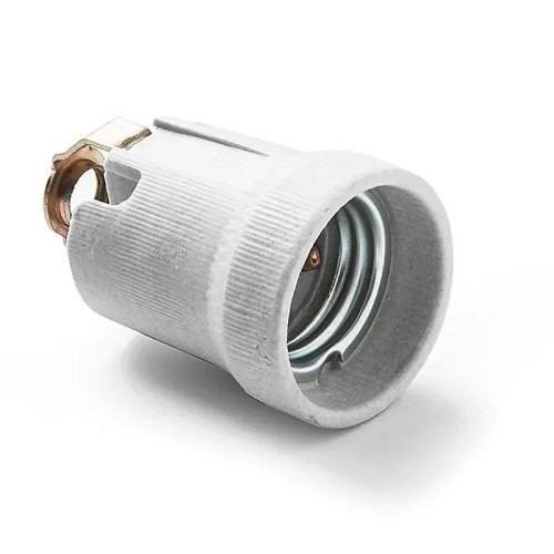 Portalámparas cerámica E-27 de Famatel 122 soporte doble M10X100 - 1 Portalámparas cerámica E-27 de Famatel 122 soporte doble M10X100 - 1