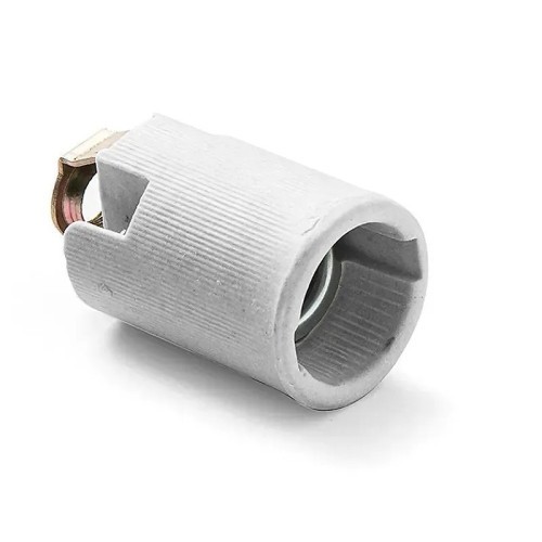 Portalámparas cerámica E-14 de Famatel 402 soporte doble M10X1 - 3